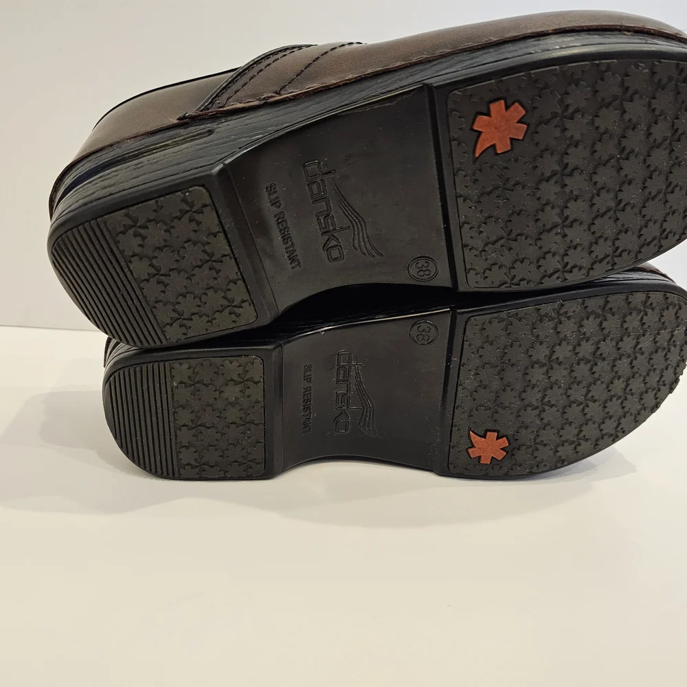 Dansko Women's Pro XP Dark Brown Leather Clogs / Mules Size 38 - Picture 6 of 9